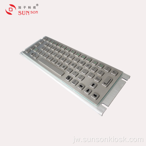 Dikiataken Metal Keyboard kanggo Informasi Kiosk